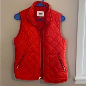 Quilted Orange Vest